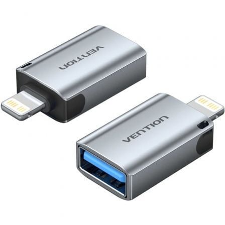 Adaptador OTG USB Vention CUCH0/ USB Hembra – Lightning Macho/ Azul | TecnoSoft art ven adp20cuch0 1