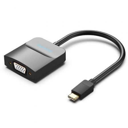 Adaptador USB Tipo-C Vention TDDBB/ USB Tipo-C Macho – VGA Hembra | TecnoSoft art ven adp20tddbb 1
