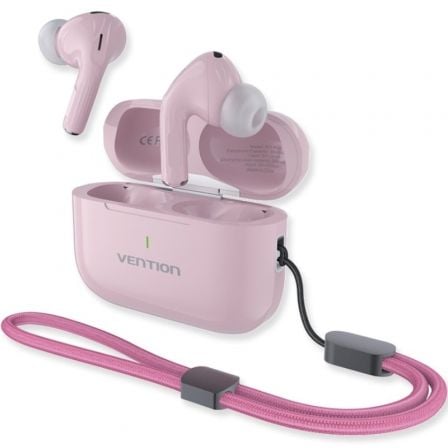Auriculares Bluetooth Vention Echo Lite E11 Plus con estuche de carga/ Autonomía 6h/ Rosas | TecnoSoft art ven aur20echo20lite20e1120pl20pk 1
