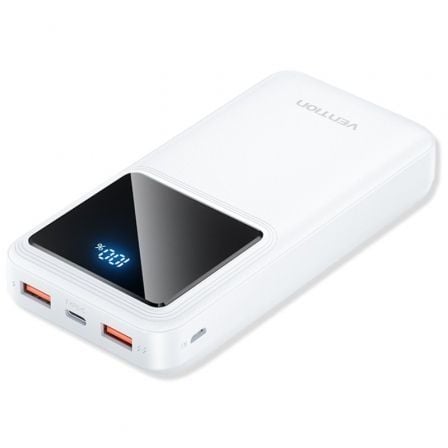 Powerbank 20000mAh Vention FHLW0/ 22.5W/ Blanca | TecnoSoft art ven bat20fhlw0 1