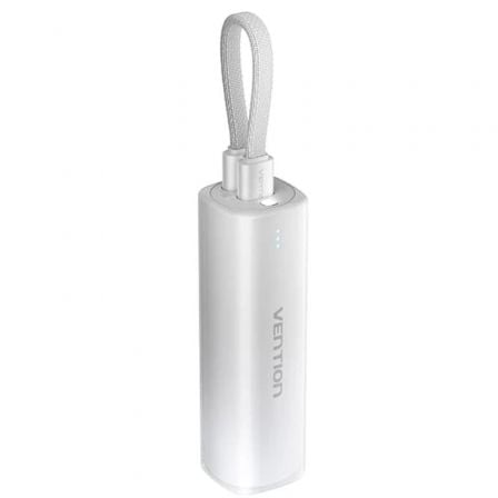 Powerbank 5000mAh Vention FHWM0/ 20W/ Gris/ Incluye Cable USB Tipo-C y Lightning | TecnoSoft art ven bat20fhwm0 1