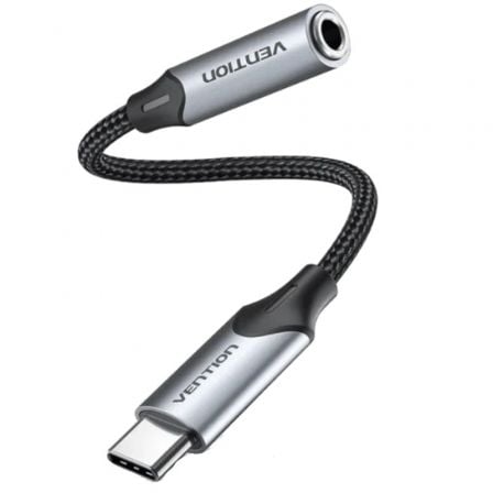 Conversor Vention BGMHF/ Jack 3.5 Hembra – USB Tipo-C Macho/ 1m/ Gris | TecnoSoft art ven cab bgmhf 1