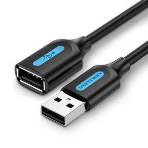 Cable Alargador USB 2.0 Vention CBIBD/ USB Macho – USB Hembra/ 50cm/ Negro | TecnoSoft art ven cab cbibd 1