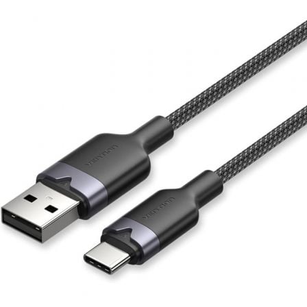 Cable USB 2.0 Tipo-C Vention CTNBF/ USB Tipo-C Macho – USB Macho/ Hasta 60W/ 480Mbps/ 1m/ Negro | TecnoSoft art ven cab ctnbf 1