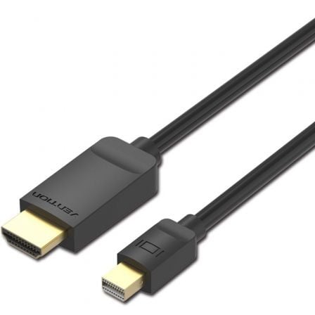 Cable Conversor Vention HABBG/ Mini DisplayPort Macho – HDMI Macho/ 1.5m/ Negro | TecnoSoft art ven cab habbg 1
