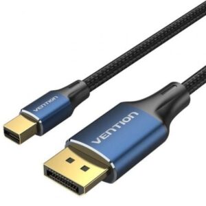 Cable Mini DisplayPort 1.4 8K Vention HCFLG/ DisplayPort Macho – Mini DisplayPort Macho/ 1.5m/ Negro y Azul | TecnoSoft art ven cab hcflg 1