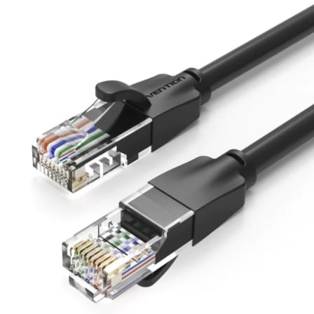 Cable de Red RJ45 UTP Vention IBEBY Cat.6/ 30cm/ Negro | TecnoSoft art ven cab ibeby 1