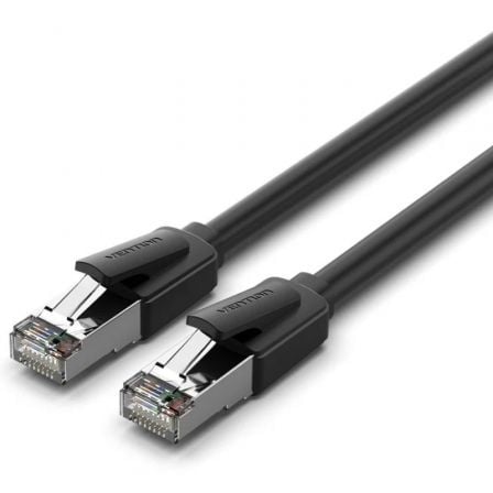 Cable de Red RJ45 SFTP Vention IKKBF Cat.8/ 1m/ Negro | TecnoSoft art ven cab ikkbf 1