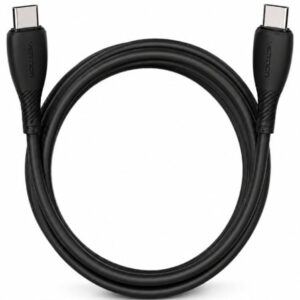 Cable USB 2.0 Tipo-C Vention TRVBH/ USB Tipo-C Macho – USB Tipo-C Macho/ Hasta 60W/ 480Mbps/ 2m/ Negro | TecnoSoft art ven cab trvbh 1
