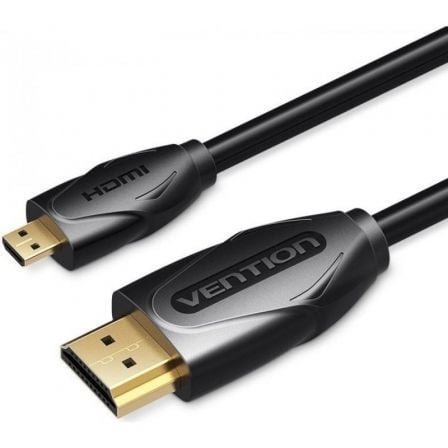 Cable HDMI Vention VAA-D03-B150/ HDMI Macho – Micro HDMI Macho/ 1.5m/ Negro | TecnoSoft art ven cab vaa d03 b150 1
