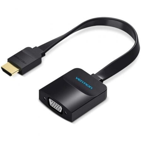 Cable Conversor Vention 74346/ HDMI Macho/ VGA Hembra – Jack 3.5 Hembra/ 20cm/ Negro | TecnoSoft art ven cab2074346 1