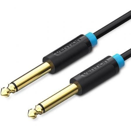 Cable Mono Vention BAABI/ Jack 6.5 Macho – Jack 6.5 Macho/ 3m/ Negro | TecnoSoft art ven cab20baabi 1