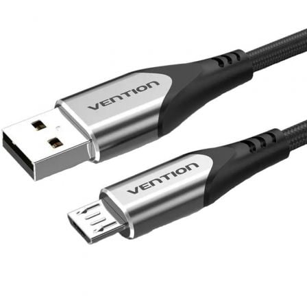Cable USB 2.0 Vention COAHG/ USB Macho – MicroUSB Macho/ 480Mbps/ 1.5m/ Gris | TecnoSoft art ven cab20coahg 1