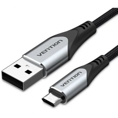 Cable USB 2.0 Vention COCHD/ USB Macho – MicroUSB Macho/ 480Mbps/ 50cm/ Negro | TecnoSoft art ven cab20cochd 1