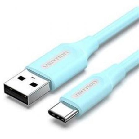 Cable USB 2.0 Tipo-C Vention COKSH/ USB Tipo-C Macho – USB Macho/ Hasta 60W/ 480Mbps/ 2m/ Azul | TecnoSoft art ven cab20coksh 1