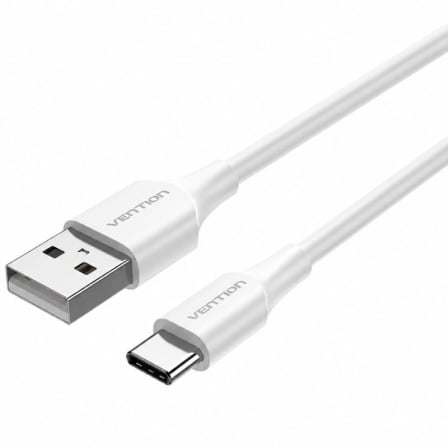 Cable USB 2.0 Tipo-C Vention CTHWG/ USB Tipo-C Macho – USB Macho/ 480Mbps/ 1.5m/ Blanco | TecnoSoft art ven cab20cthwg 1