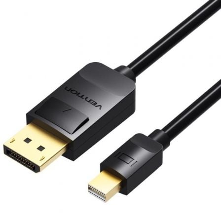 Cable Mini DisplayPort 1.4 4K Vention HAABH/ Mini DisplayPort Macho – DisplayPort Macho/ 2m/ Negro | TecnoSoft art ven cab20haabh 1