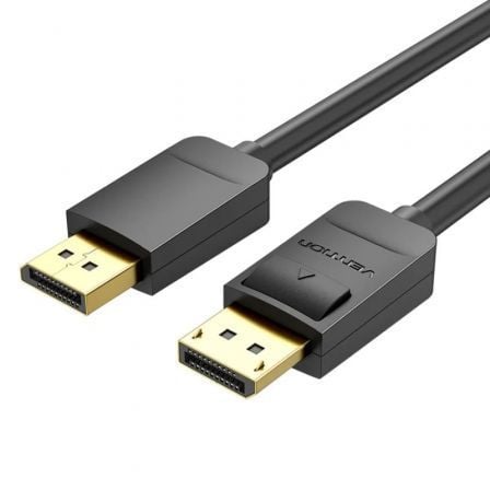 Cable DisplayPort 1.2 4K Vention HACBF/ DisplayPort Macho – DisplayPort Macho/ 1m/ Negro | TecnoSoft art ven cab20hacbf 1