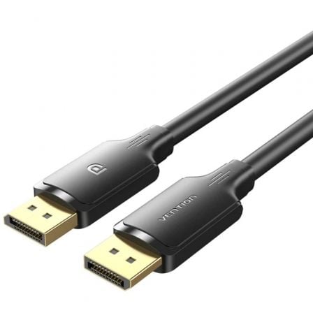Cable Conversor Vention HAKBH/ DisplayPort Macho – DisplayPort 4K Macho/ 2m/ Negro | TecnoSoft art ven cab20hakbh 1
