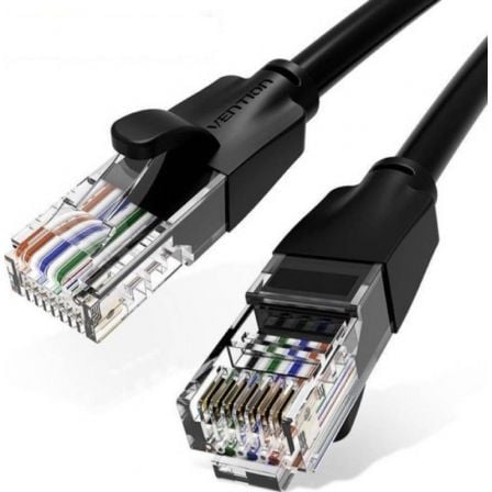 Cable de Red RJ45 UTP Vention IBEBL Cat.6/ 10m/ Negro | TecnoSoft art ven cab20ibebl 1