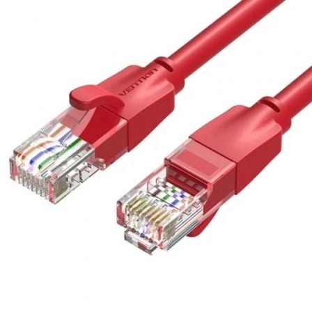 Cable de Red RJ45 UTP Vention IBERH Cat.6/ 2m/ Rojo | TecnoSoft art ven cab20iberh 1