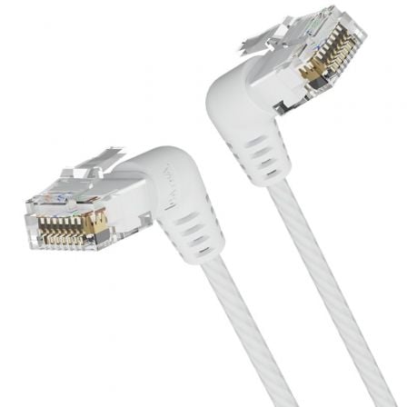 Cable de Red RJ45 UTP Vention IBOWG Cat.6A/ 1.5m/ Cabeza Rotatoria 360º/ Blanco | TecnoSoft art ven cab20ibowg 1