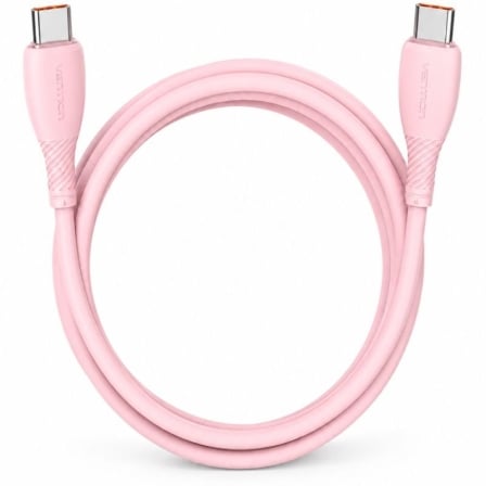Cable USB 2.0 Tipo-C Vention TRWPH/ USB Tipo-C Macho – USB Tipo-C Macho/ Hasta 100W/ 480Mbps/ 2m/ Rosa | TecnoSoft art ven cab20trwph 1