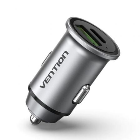 Cargador de Coche Vention FFBH0/ 1xUSB-Tipo C/ 1xUSB/ 20W | TecnoSoft art ven car20ffbh0 1