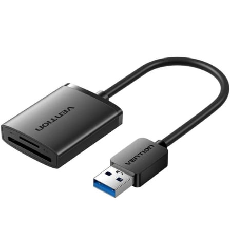 Lector de Tarjetas Externo Vention CLPBB/ USB 3.0 | TecnoSoft art ven cr20clpbb 1