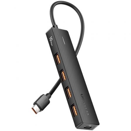 Hub USB Tipo-C 3.2 Vention CKCBB/ 4xUSB/ 1xUSB Tipo-C PD | TecnoSoft art ven hub ckcbb 1