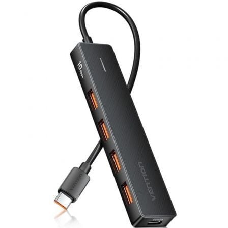 Hub USB 3.2 Vention CHJBB/ 4xUSB/ 1xUSB Tipo-C | TecnoSoft art ven hub20chjbb 1