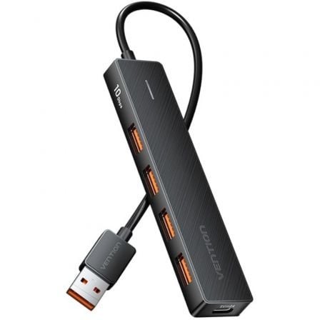 Hub USB 3.2 Vention CHOBB/ 4xUSB/ 1xUSB Tipo-C PD | TecnoSoft art ven hub20chobb 1