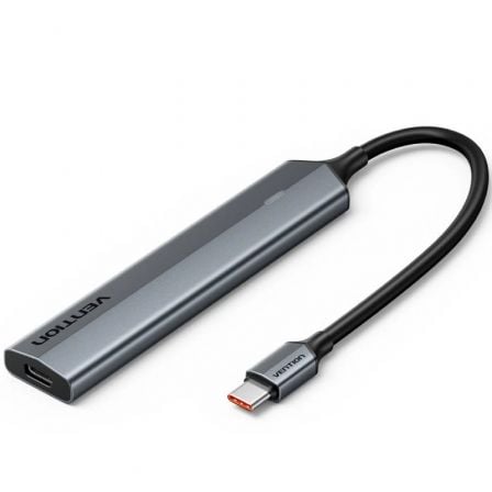 Hub USB Tipo-C 3.2 Vention CKYHB/ 4xUSB Tipo-C/ 1xUSB Tipo-C PD | TecnoSoft art ven hub20ckyhb 1