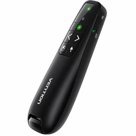 Presentador Inalámbrico Vention KQPB0-GL/ 2.4GHz/ Negro | TecnoSoft art ven presenter20kqpb0 gl 1