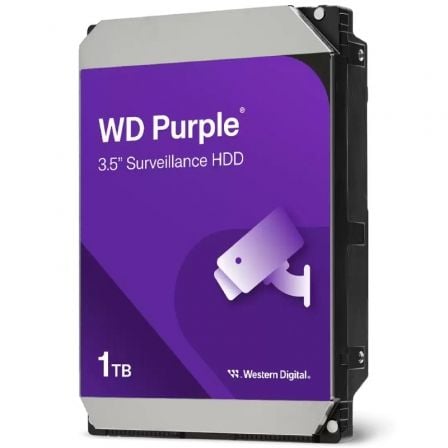 Disco Duro Western Digital WD Purple Surveillance 1TB/ 3.5″/ SATA III/ 64MB | TecnoSoft art wd hdd20pur20surv201tb20v3 1