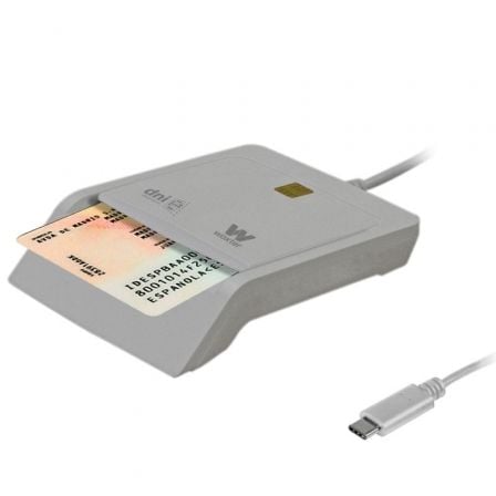 Lector de DNI y Tarjetas Woxter PE26-198/ USB Tipo-C/ Blanco | TecnoSoft art wox dni20pe26 198 1