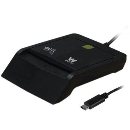 Lector de DNI y Tarjetas Woxter PE26-200/ USB Tipo-C/ Negro | TecnoSoft art wox dni20pe26 200 1