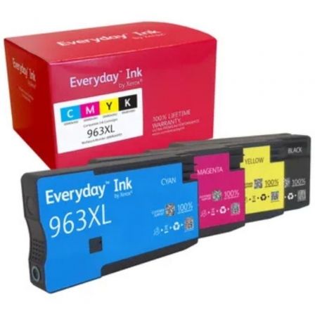 Cartucho de Tinta compatible Xerox 006R04993 compatible con HP 963XL MultiPack/ 1600 páginas/ Negro/ Cian/ Magenta/ Amarillo | TecnoSoft art xer c20006r04993 1