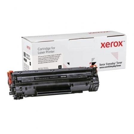 Tóner compatible Xerox 006R03630 compatible con HP CE278A/CRG-126/CRG-128/ 2100 páginas/ Negro | TecnoSoft art xer toner20006r03630 1