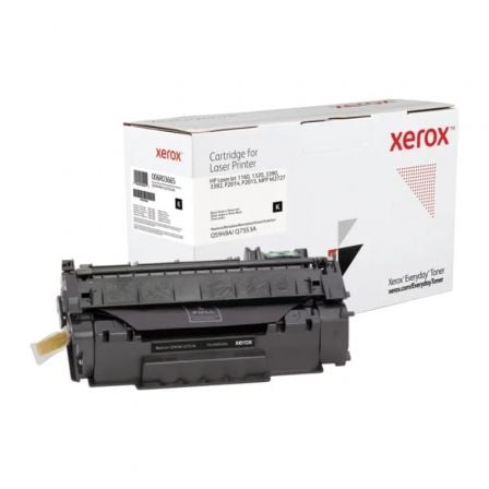 Tóner compatible Xerox 006R03665 compatible con HP Q5949A/Q7553A/ 3000 páginas/ Negro | TecnoSoft art xer toner20006r03665 1