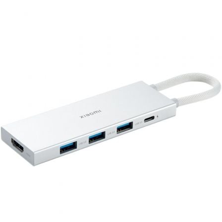 Docking USB 3.0 Tipo-C Xiaomi 5 en 1/ 3xUSB/ 1xUSB Tipo-C PD/ 1xHDMI/ Blanco | TecnoSoft art xia hub20tipo c20520en20120wh 1