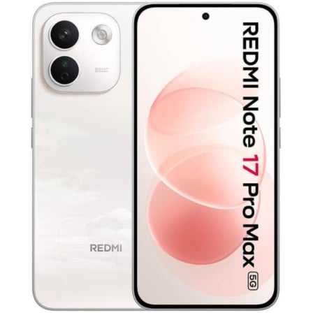 Smartphone Xiaomi Redmi Note 17 Pro Max 8GB/ 256GB/ 6.83″/ 5G/ Blanco y Rosa Algodón | TecnoSoft art xia sp20note17pm205g208 25620pur 1